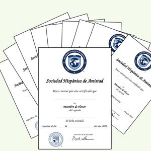 10 HONOR CERTIFICATES WITH SHA AND AATSP SEALS
