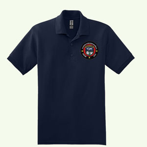 ADVISOR POLO IN NAVY WITH FULL COLOR SHH PATCH