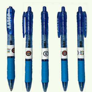 BLUE PILOT PENS WITH AATSP, SHH and SHA LOGOS - PACKAGE OF 5