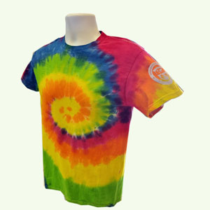 SHH T-SHIRT - TIE-DYE WITH ONE COLOR LOGO