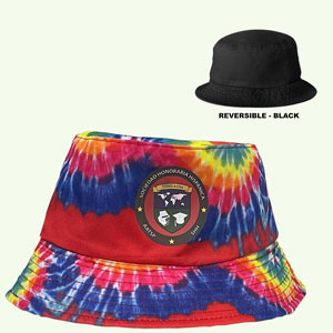 TIE-DYED BUCKET CAP WITH SHH LOGO
